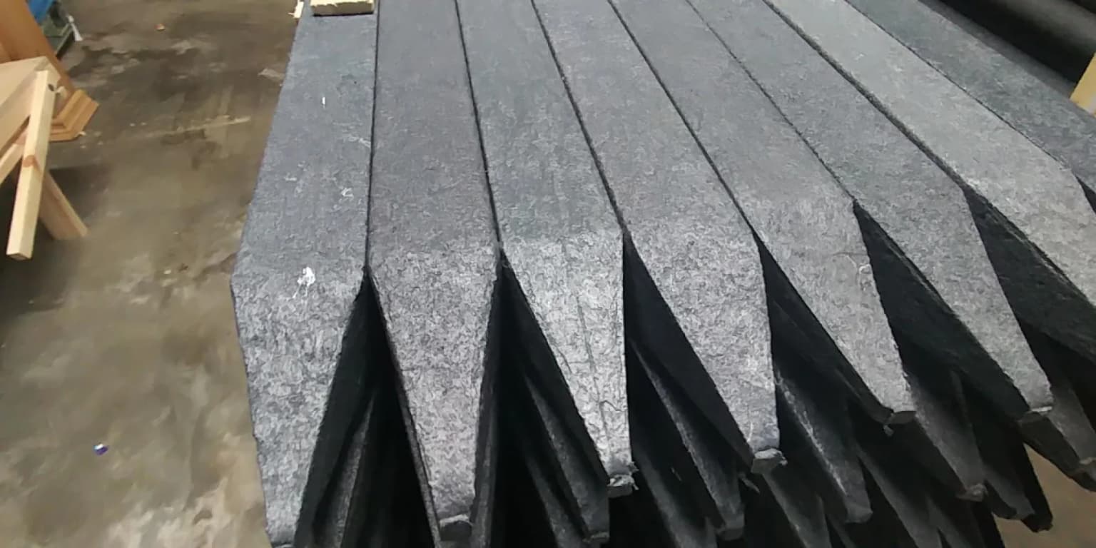 Recycled plastic fence posts